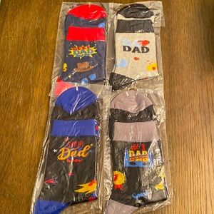 New and sealed 4 pair of dad socks
